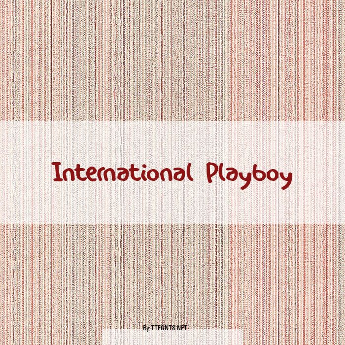 International Playboy example